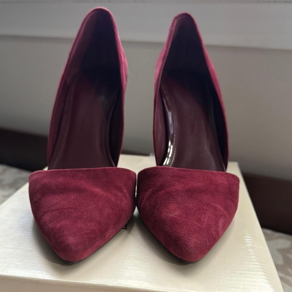 Elegant Burgundy Women's Heels